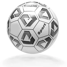 Balón de fútbol negro-blanco de 14 cm