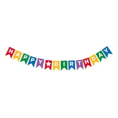 Banner de fiesta con la inscripción Feliz Cumpleaños 230cm