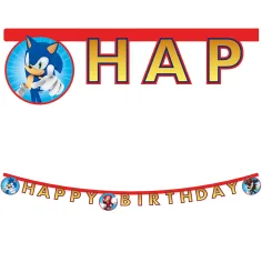 Banner de fiesta de Sonic