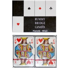 Baraja de rummy estándar de Viena 2*55 cartas - Piatnik