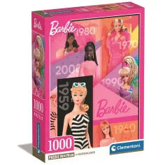 Barbie 65 años 1000 piezas Puzzle Compacto 50x70cm - Clementoni