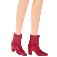 imagen de Barbie: Amigas Fashionista con cabello castaño y muñeca de moda estilosa con vestido de leopardo – Mattel 4