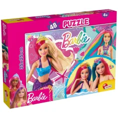 Barbie amigos sirenas mágicos rompecabezas de 48 piezas 35x25cm - Lisciani