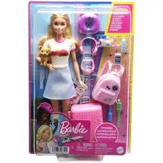 Barbie®: Aventuras en la Casa de Ensueño muñeca Barbie viajera con accesorios - Mattel