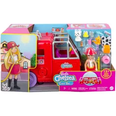 Barbie: Conjunto de juego de camión de bomberos Chelsea - Mattel