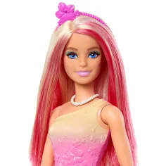 imagen de Barbie Dreamtopia: Muñeca princesa en vestido rosa con mariposas - Mattel 4