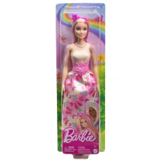 imagen de Barbie Dreamtopia: Muñeca princesa en vestido rosa con mariposas - Mattel 6