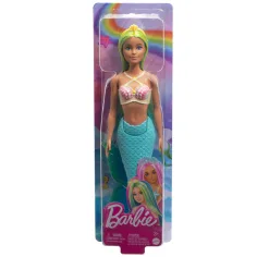 imagen de Barbie Dreamtopia: Muñeca sirena con cabello azul y cola - Mattel 5