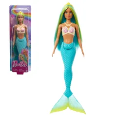 Barbie Dreamtopia: Muñeca sirena con cabello azul y cola - Mattel