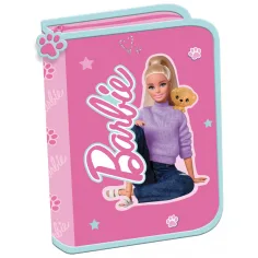 Barbie estuche desplegable rosa 21x14x3,5cm