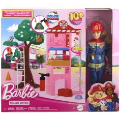 Barbie: Juego de estación de bomberos - Mattel