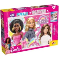 Barbie mejores amigas 108 piezas glitter puzzle 50x35cm - Lisciani