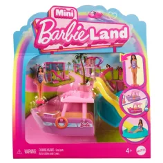 Barbie: Mini BarbieLand vehículos - Set del Sueño Barco - Mattel