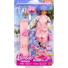 Barbie: Muñeca de carrera del 65.º aniversario - Muñeca snowboard - Mattel