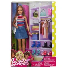 Barbie: Muñeca de moda Barbie con zapatos y accesorios - Mattel