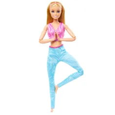 imagen de Barbie: Muñeca de yoga flexible con cabello rubio - Mattel 2