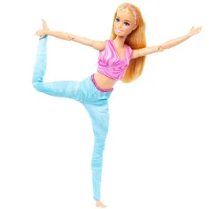 imagen de Barbie: Muñeca de yoga flexible con cabello rubio - Mattel 3