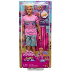 Barbie Mysteries: Beach Detectives - Ken muñeco con accesorios - Mattel