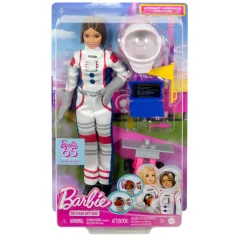 Barbie: Set de juego de carrera del 65.º aniversario - Muñeca astronauta con accesorios - Mattel