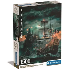 Barco Pirata 1500 piezas HQC puzzle 59,5x84,5cm - Clementoni