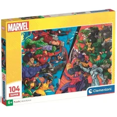 Batalla de Héroes Marvel 104 piezas super puzzle - Clementoni