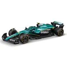 Bburago: Aston Martin AMR25 Alonso F1 coche de carreras modelo de metal 1/43 (Fernando Alonso #14)