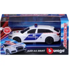 Bburago: Audi A6 coche de policía húngaro con sirena 1/43