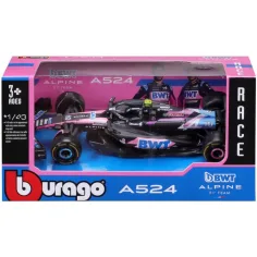 Bburago: BWT Alpine F1 Team A524 (2024) coche de carrera de metal modelo 1/43 (Pierre Gasly #10)