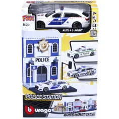 imagen de Bburago city - Audi A6 coche de policía y comisaría 1 /43 2