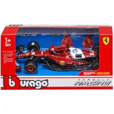 Bburago: Ferrari SF-25 F1 coche de carreras modelo de metal 1/43 (Charles Leclerc #16)