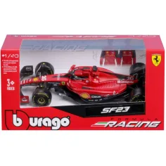 imagen de Bburago: Ferrari SF23 coche de carreras modelo de metal 1/43 (Charles Leclerc #16) 4