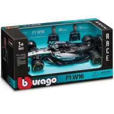 Bburago: Mercedes-AMG Petronas F1 W16 Russell coche de carreras modelo de metal 1/43 (George Russell #63)
