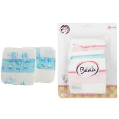 imagen de BEAU Baby Muñeca de Juguete Pañal Set de 3 Piezas 1