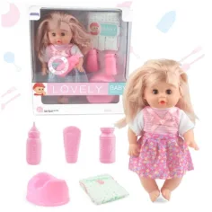 Bebé Lovely con sonido y accesorios en varias versiones