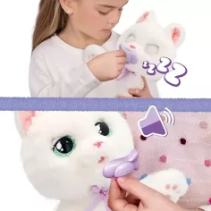 imagen de Bebé Patas figura de peluche interactiva – Gato blanco 3
