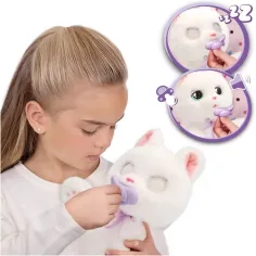 imagen de Bebé Patas figura de peluche interactiva – Gato blanco 4
