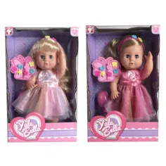 Bebé que orina con pelo en dos versiones con accesorios 30cm