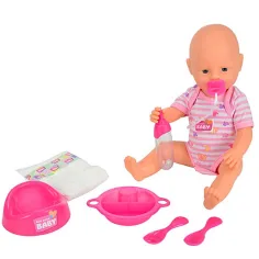 imagen de Bebé recién nacido muñeca que hace pis con accesorios 38cm - Simba Toys 2