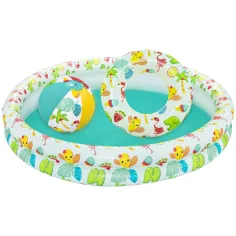 Bestway: Beachtastic piscina inflable de chapoteo 3 en 1 set Ø 122 x 20 cm