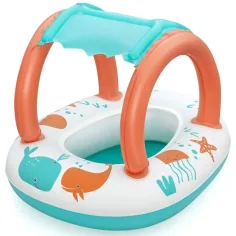 Bestway: Bote de bebé con ballena y toldo 84 x 67 cm