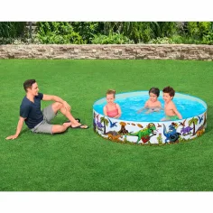 imagen de Bestway: Fill 'n Fun™ piscina inflable rígida de dinosaurios Ø 183 x 38 cm 2