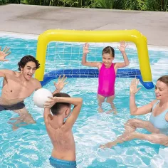 imagen de Bestway: Portería de waterpolo inflable con red 142x76cm 2