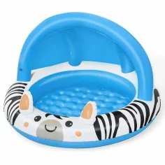 Bestway: Safari Sun™ piscina de chapoteo con diseño de cebra y techo protector solar Ø 97 x 66 cm