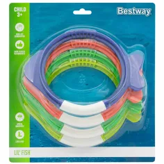 Bestway: Set de 4 anillos de buceo en forma de pez Lil' Fish™
