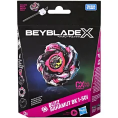 Beyblade X Paquete de inicio: Blitz Bahamut BK 1-50I peonza de inicio - Hasbro