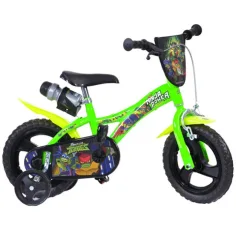 Bicicleta infantil de Tortugas Ninja Tini tamaño 12 - bicicleta Dino Bikes