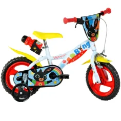 Bicicleta infantil roja Bing de 12 pulgadas - bicicleta Dino Bikes