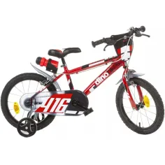 Bicicleta infantil roja Sfera de tamaño 16 - bicicleta Dino Bikes