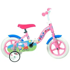 Bicicleta infantil rosa de Peppa Pig tamaño 10 - Bicicleta Dino Bikes