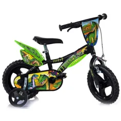 Bicicleta infantil T-Rex de dinosaurio tamaño 12 - bicicleta Dino Bikes